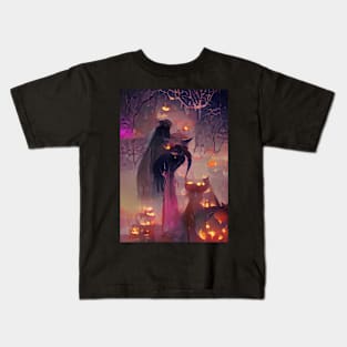 HALLOWEEN IN THE FOREST Kids T-Shirt